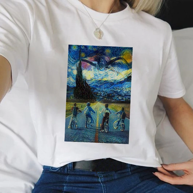 Необычная Женская футболка «странные вещи 3», забавная женская футболка, одиннадцать футболок, модная женская футболка в стиле Харадзюку с коротким рукавом и принтом из фильма ulzzang