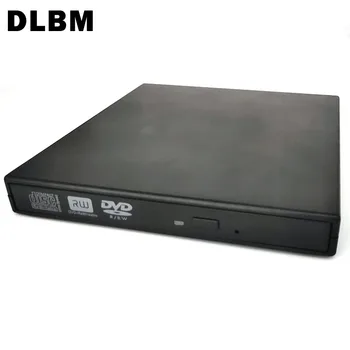 

External DVD Burner Slim CD Writer Recorder USB Portable CD-ROM Optical Drive Device for Windows7/8/10 PC Laptop