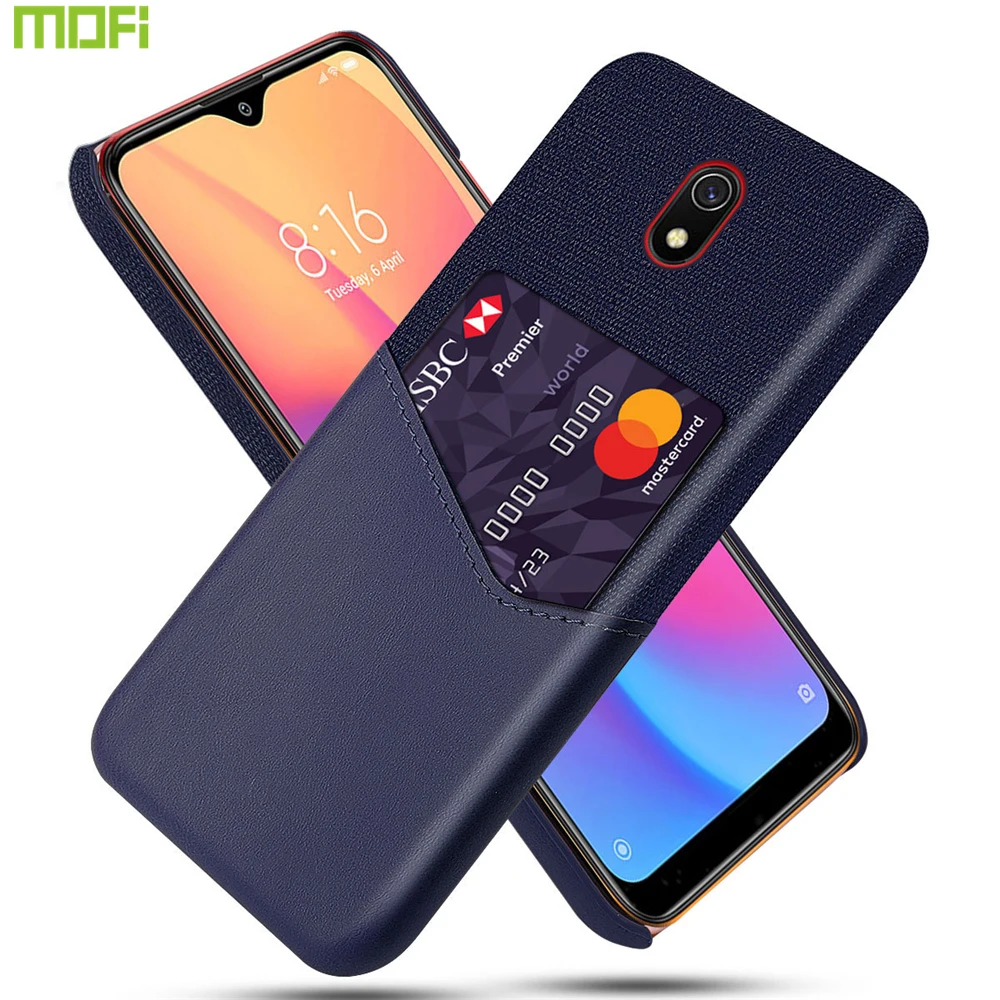 Чехол Mofi для Redmi 8A чехол Xiaomi 8 кошелек кожаная ткань карт деловая черная Redmi8 Glove| |