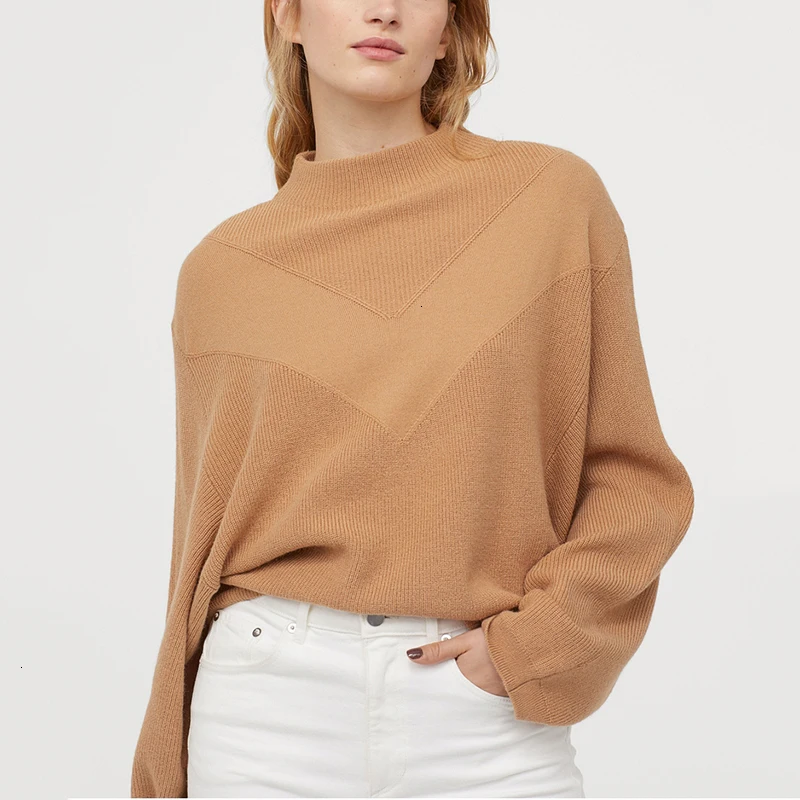 

Vrouwen Coltrui Truien Herfst Winter 2019 Pull Jumpers Europese Casual Warme Truien Vrouwelijke Oversized Trui Streetwear