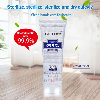 

80ML Hand Sanitizer 75% Alcohol Disinfect Disposable Gel No-clean High-efficiency Hand Washing Disinfection Cleaner Travel