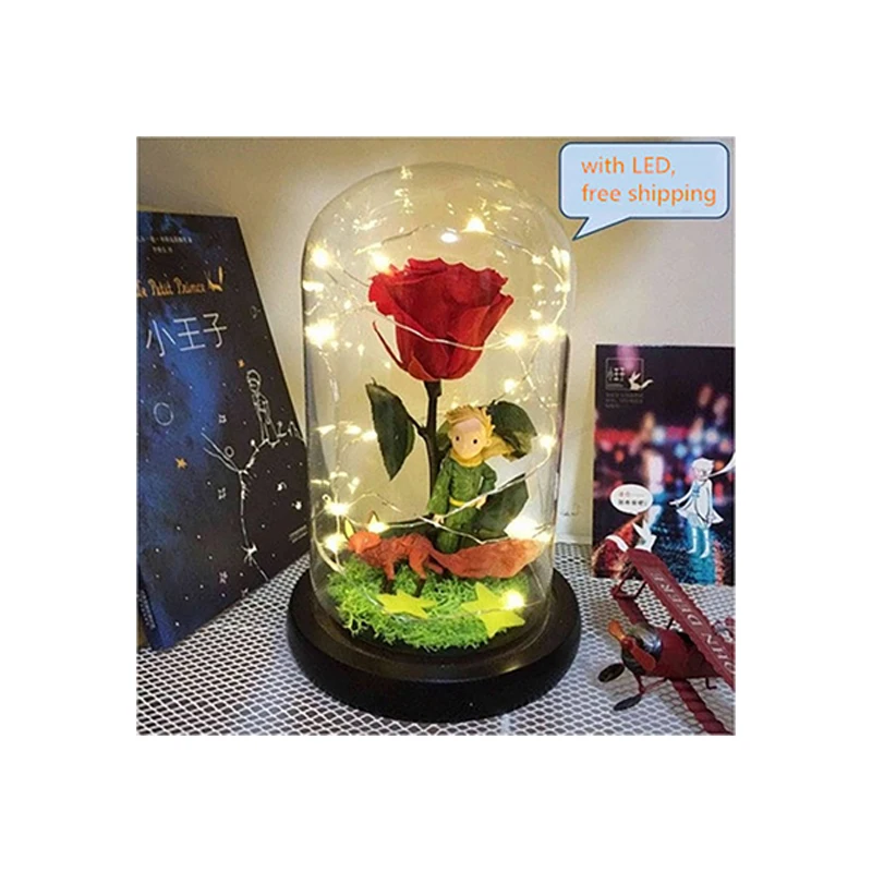 

Anime Figure The Little Prince Rose Flower Valentine's Gift For Girlfriend Kids Toys Home DecorationMay 20 gift Free Shipping