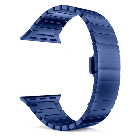 Stainless Steel Watchband for Apple Watch SE Strap 40MM 44MM iwatch band 38MM 42MM Link Bracelet apple watch 3 4 5 6