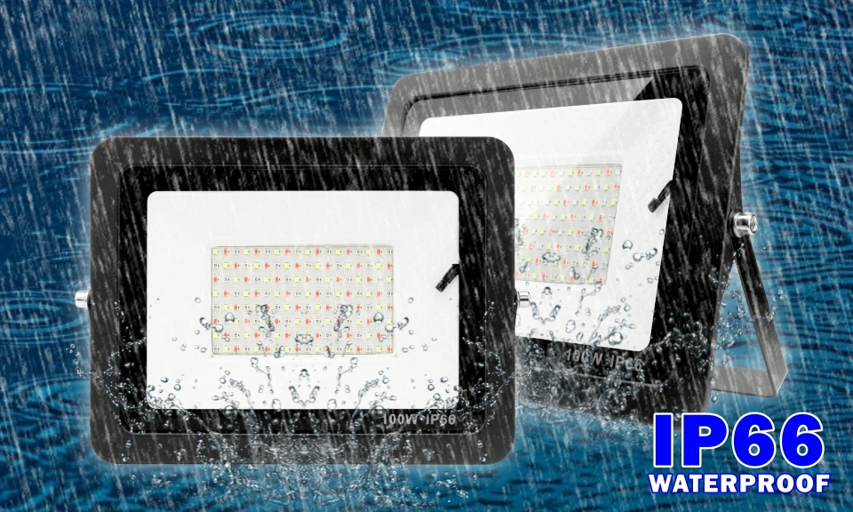 30 watt led flood light Outdoor RGB Flood Light Lamp 30W 50W 100W AC220V Garden Lighting Floodlight Waterproof Reflector Led Rgb Spotlight with Remote flood light 100 watt