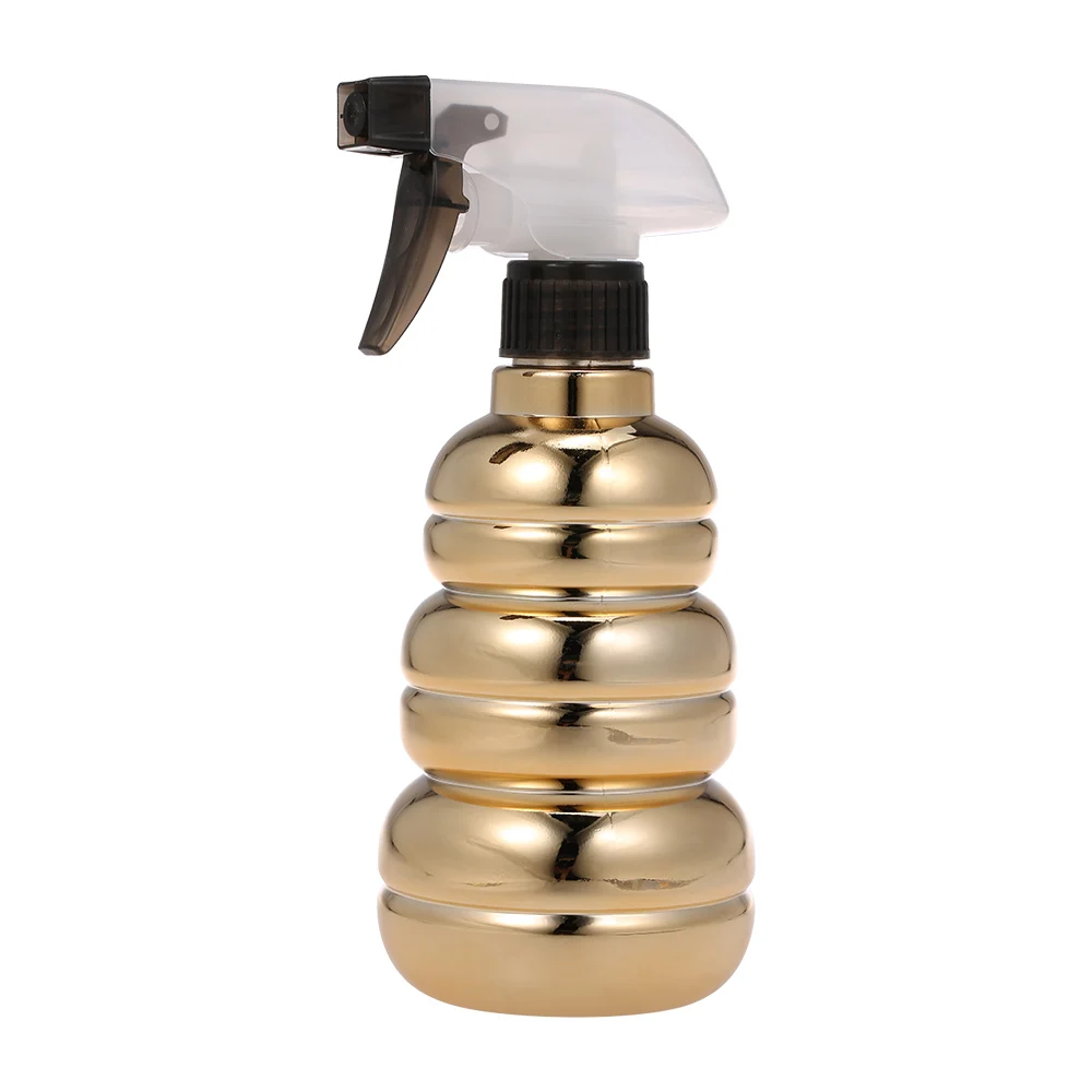 Многофункциональный пустой распылитель бутылки 300 мл иструмент для парикмахерской пластиковая бутылка с распылителем для воды парикмахерские полив очистки для женщин - Цвет: Золотой