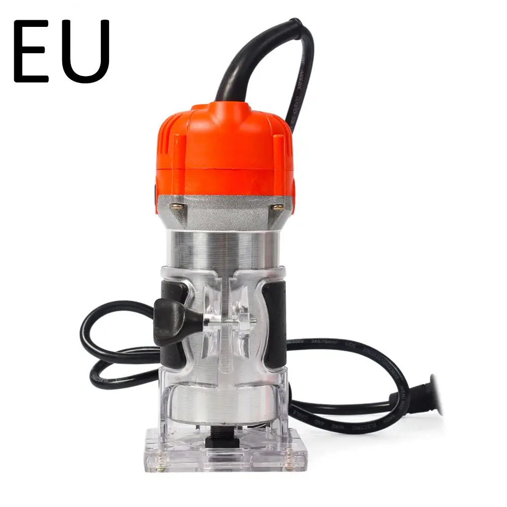 800W 30000rpm Wood Working Milling Machine Electric Trimmer Engraving Slotting Carving Wood Router DIY Woodworking Tools EU Plug