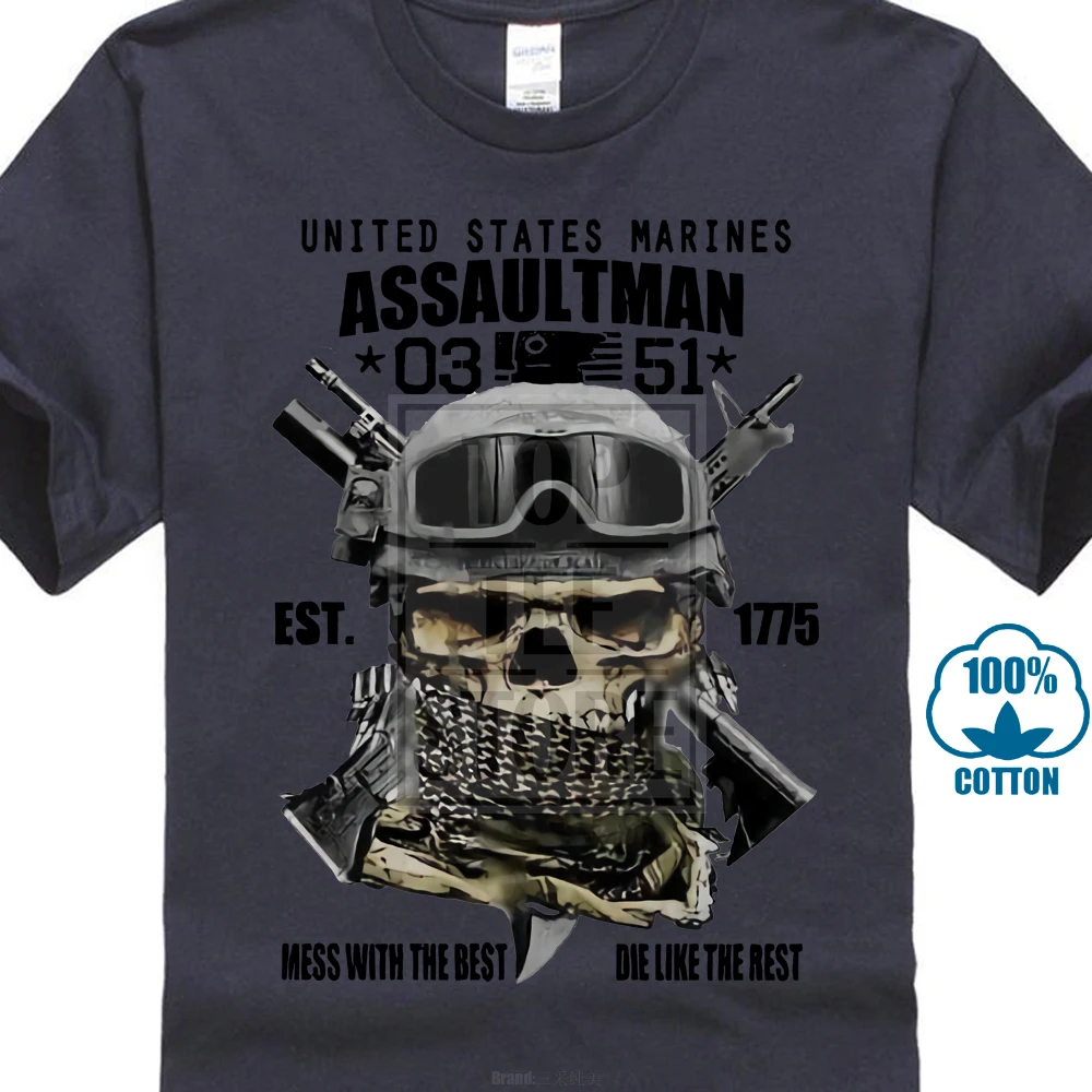 Футболка для 0311 Usmc infanca Grunt Us Marines Semper Fi Leatherneck Hardcore Tee 015924 | Мужская одежда