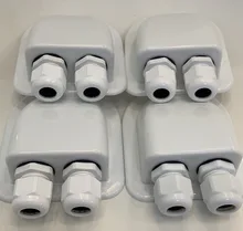 Waterproof Junction Box Roof Solar Panel Double Cable Installation Entry Gland Box Electrical Connection Box for Solar Project