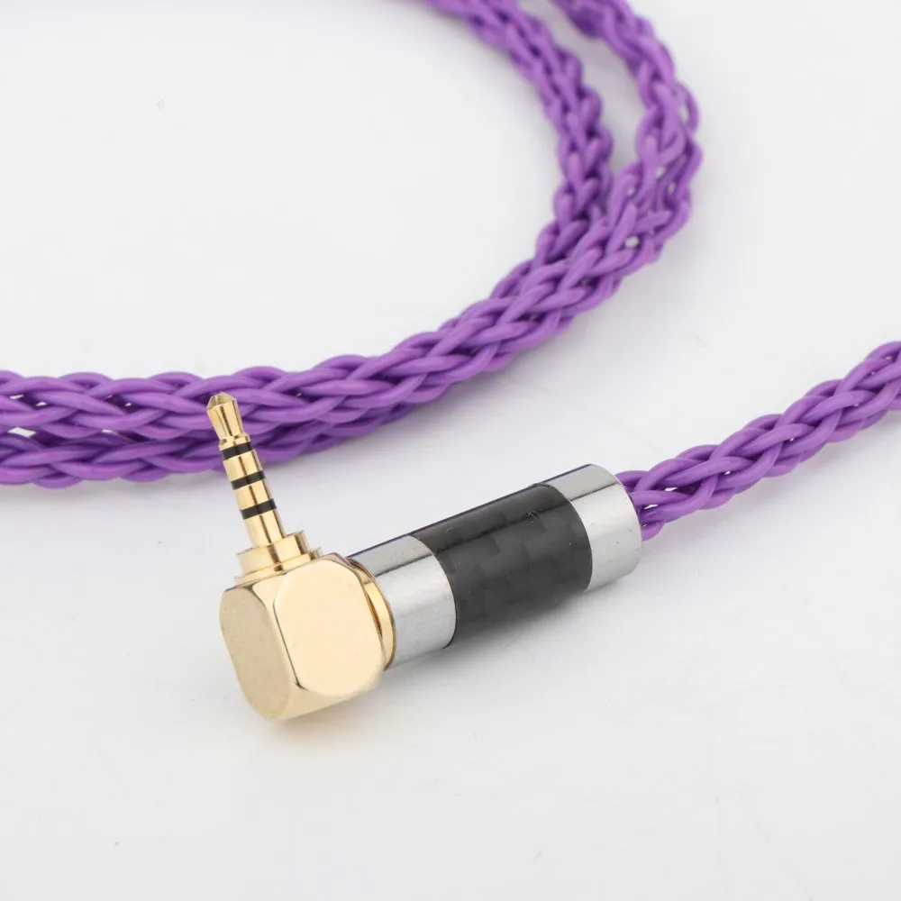 HiFi Compatible 2 5mm Balanced Right Angled Plug for HD700 Headphone Upgrade Cable OCC Wire Replacement Audio Upgrade Cable