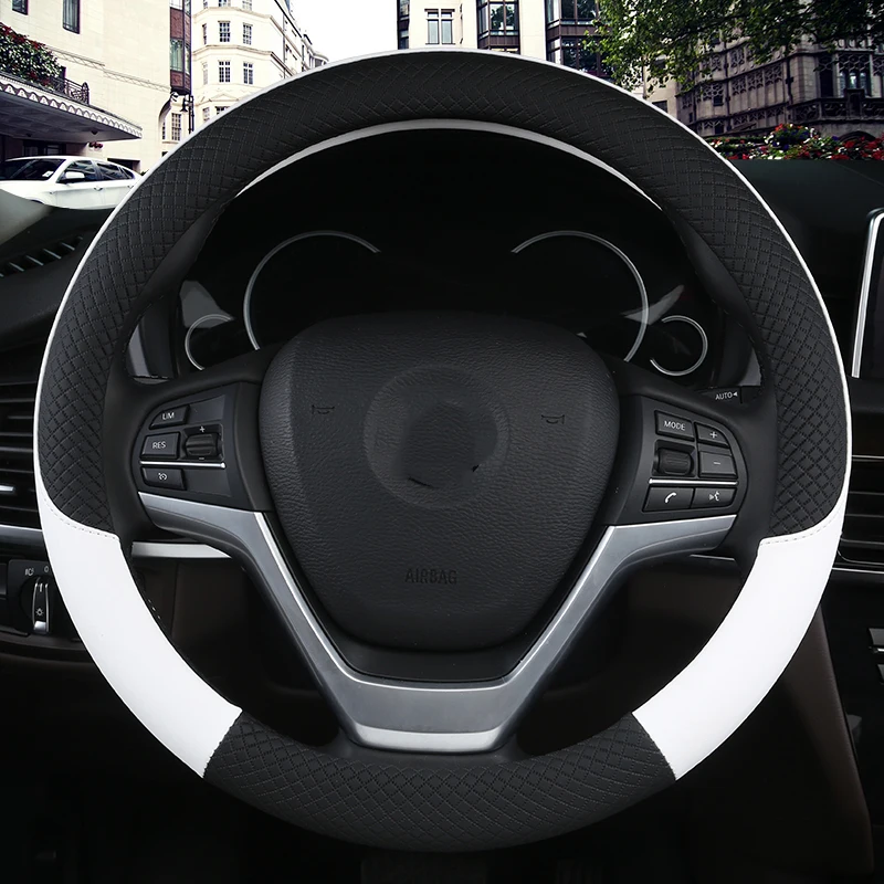 Universal Car Pu Leather Steeringwheel Covers Antislip Skidproof