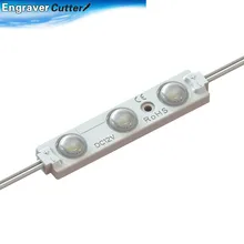 UL SMD 2835 Водонепроницаемый светодиодный модуль(3 светодиодный высокое Мощность чипы с оптическим объективом, белый светильник, 1,2 W