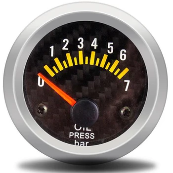 

Oil Pressure Gauges Bar 52mm Pattern Face Automobile Car Oil Pressure Gauge Meter with sensor motorcycle accessories horloge