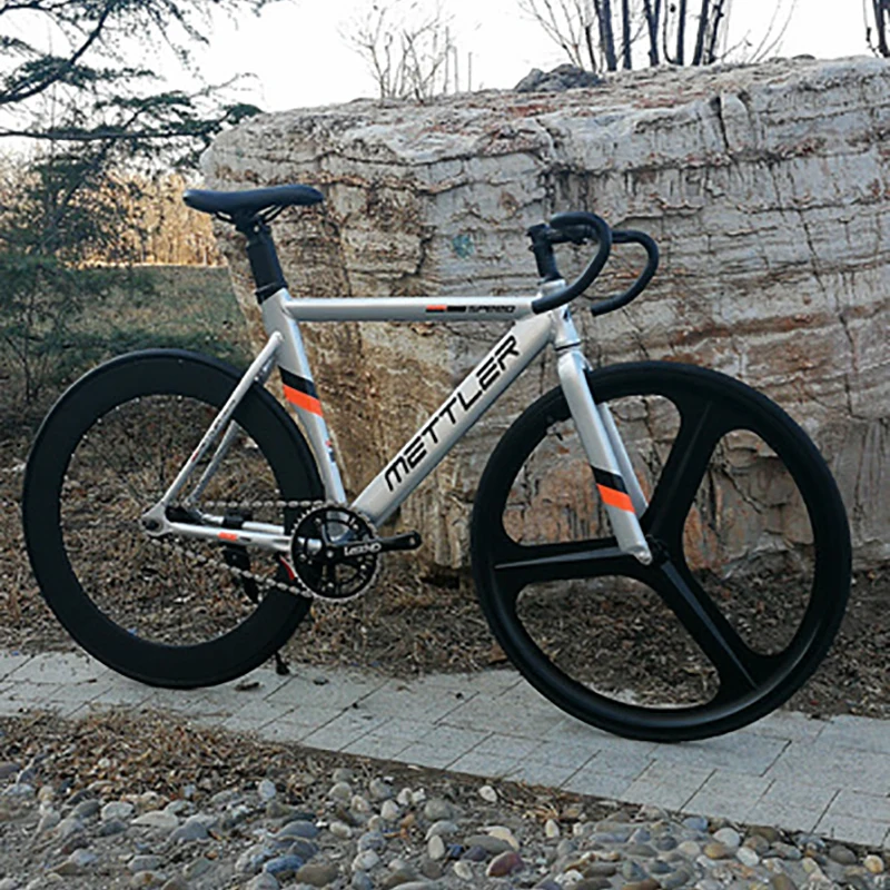 METTLER ピストバイク ほぼ未使用 Mettler-アルミニウム合金フレーム付き自転車ホイール,固定機器,700c