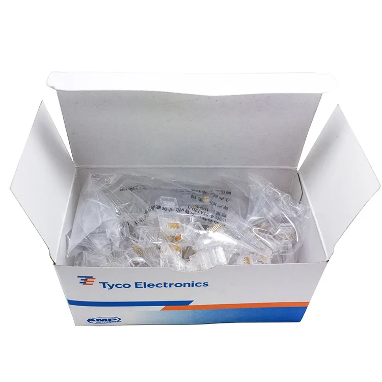 

Modular Plug Wholesale High-Performance Network Crystal Head One Box Set 100 RJ45 Crystal Head 8P8C Modular Plug