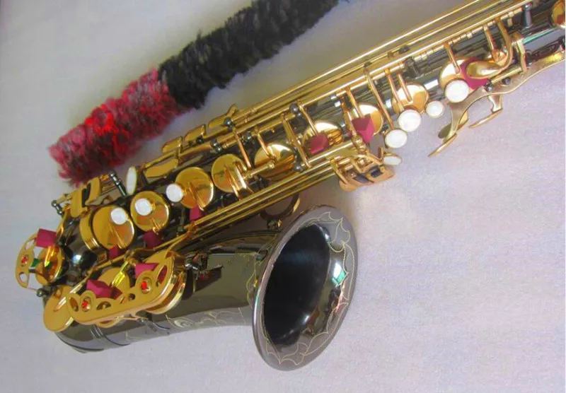 Бренд альт саксофон Модель альт черный никель Sax Eb плоские Музыкальные инструменты профессиональный мундштук и кожаный чехол