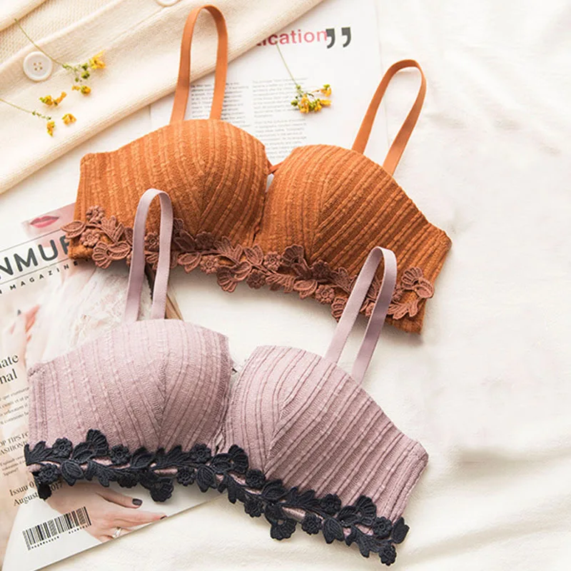 Женский бесшовный бюстгальтер без косточек Roseheart красный с хлопковой подбивкой A