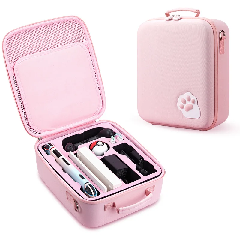 Cute Pink for Girl Cat Claw Storage Bag for Nintendo Switch Bag Nintend Switch Host Hard Case Console Accessories Protective Box