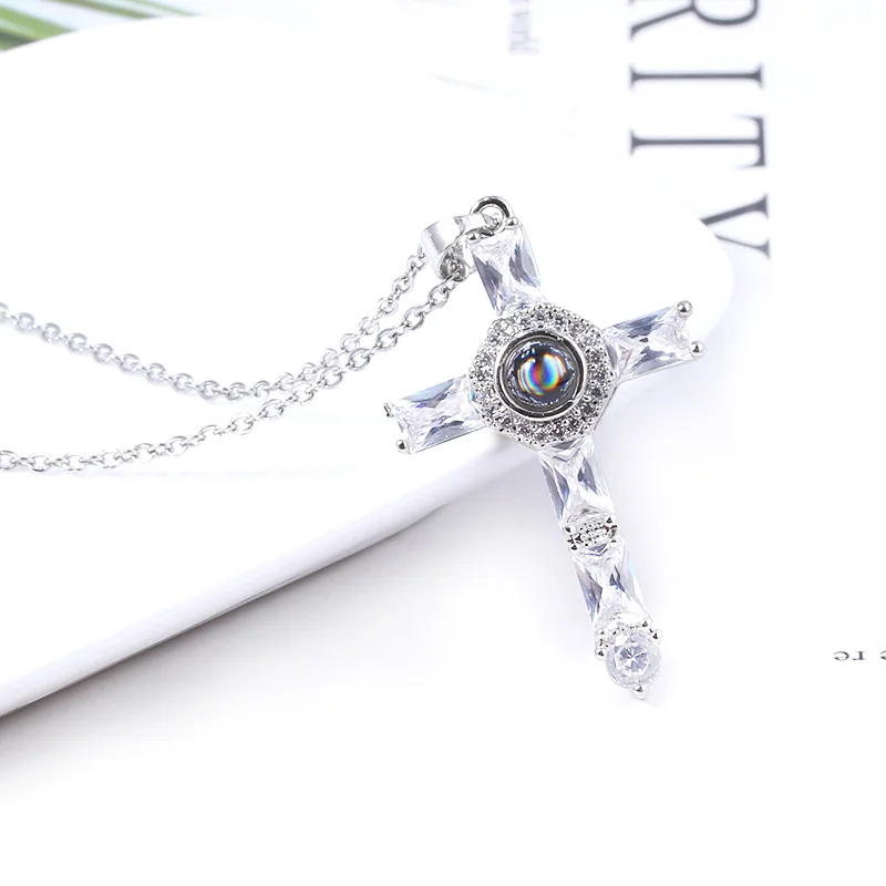 Midy Fashion Cross Crystal Pendants 