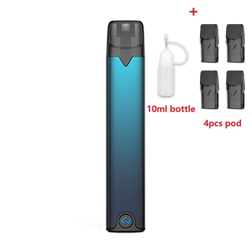 Комплект Hcigar Akso OS Pod 420 мАч встроенный аккумулятор с системой блокировки пряжки и 1,4 мл многоразовый стручок Vape - Цвет: Aquamarine Blue pod
