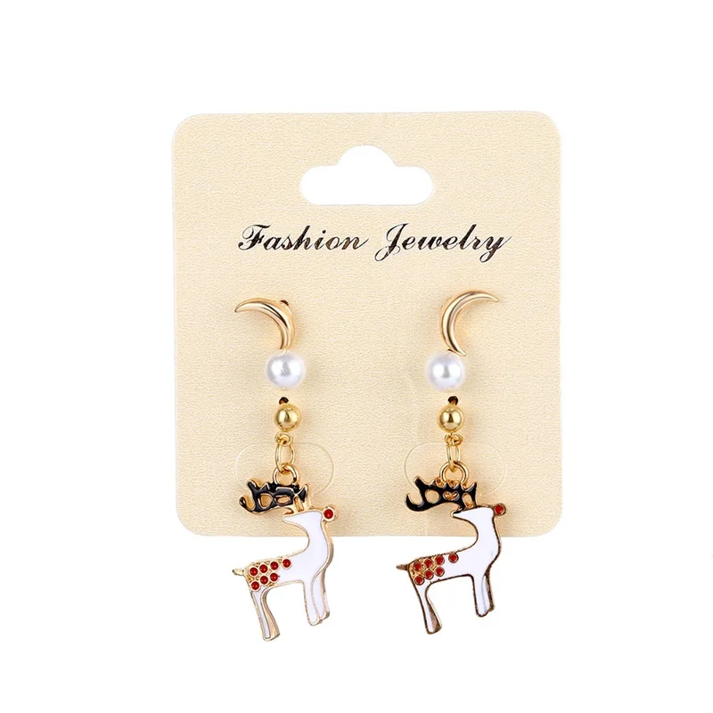 XLZPCS30-10 VKME Классические рождественские серьги, ювелирные изделия для девушек, красивые рождественские подарки, серьги Санта Клауса, женские серьги, новинка - Окраска металла: XLZPCS30-10