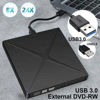 

USB 3.0 DVD-ROM CD RW CD-ROM player External DVD Optical Drive Recorder Portable for Macbook Laptop Computer pc Windows