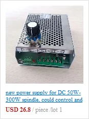 400 вт двигатель шпинделя постоянного тока, DC12-48V 12000 об/мин, гравировальный фрезерный шлифовальный с воздушным охлаждением длинный рот затяжки 1,5 мм-10 мм мотор шпинделя