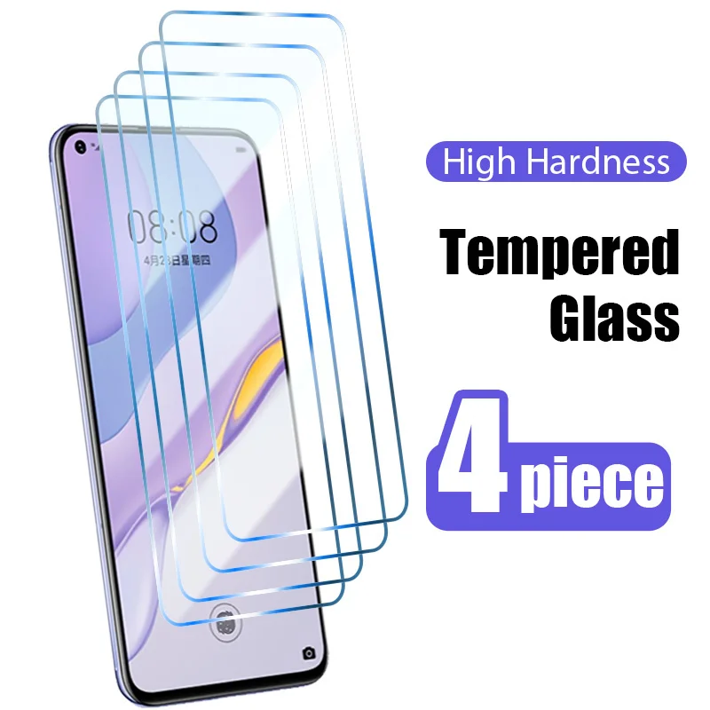 

4pcsprotective glass for HUAWEI p30 p20 lite p20 pro screen protector glass for HUAWEI p40 lite E 5G