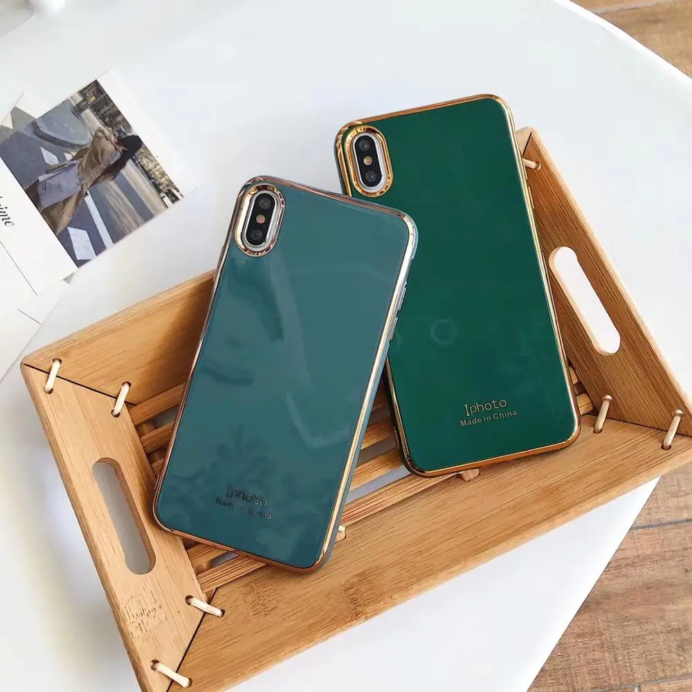 Роскошный чехол для телефона 6D с вырезами iPhone 8 7 6S 6 Plus X XR 11 Pro XS Max Мягкий