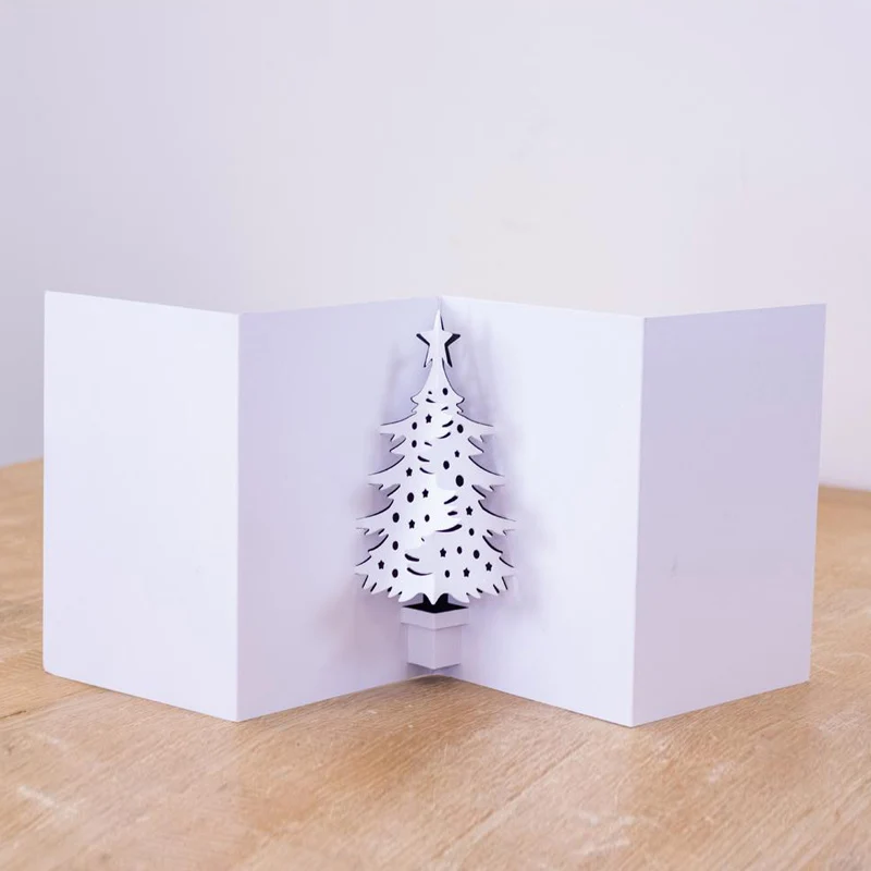 Stampo in metallo per albero di Natale 3D per biglietti di auguri per scrapbooking, goffratura, taglio artigianale, 2024 nuovi arrivi  15