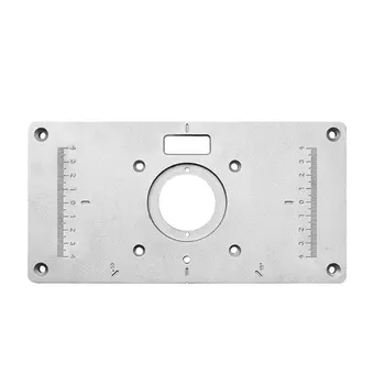 

Aluminum Milling Machine Table Insert Plate Woodworking Trimmer Wood Tabletop Router Models Woodworking Benches