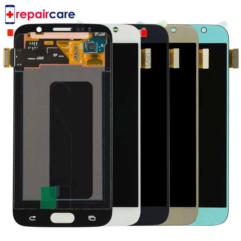 5,1 ''Супер AMOLED замена lcd S6 для Samsung Galaxy S6 G920 SM-G920F G920F G920FD сенсорный экран дигитайзер сборка