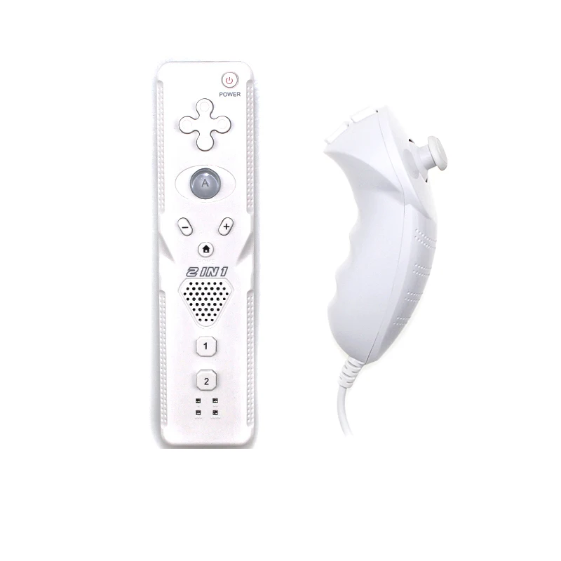2 In 1 For Nintend Wii  ÷    е Ʈѷ Wii Nunchuck    ̽ƽ е