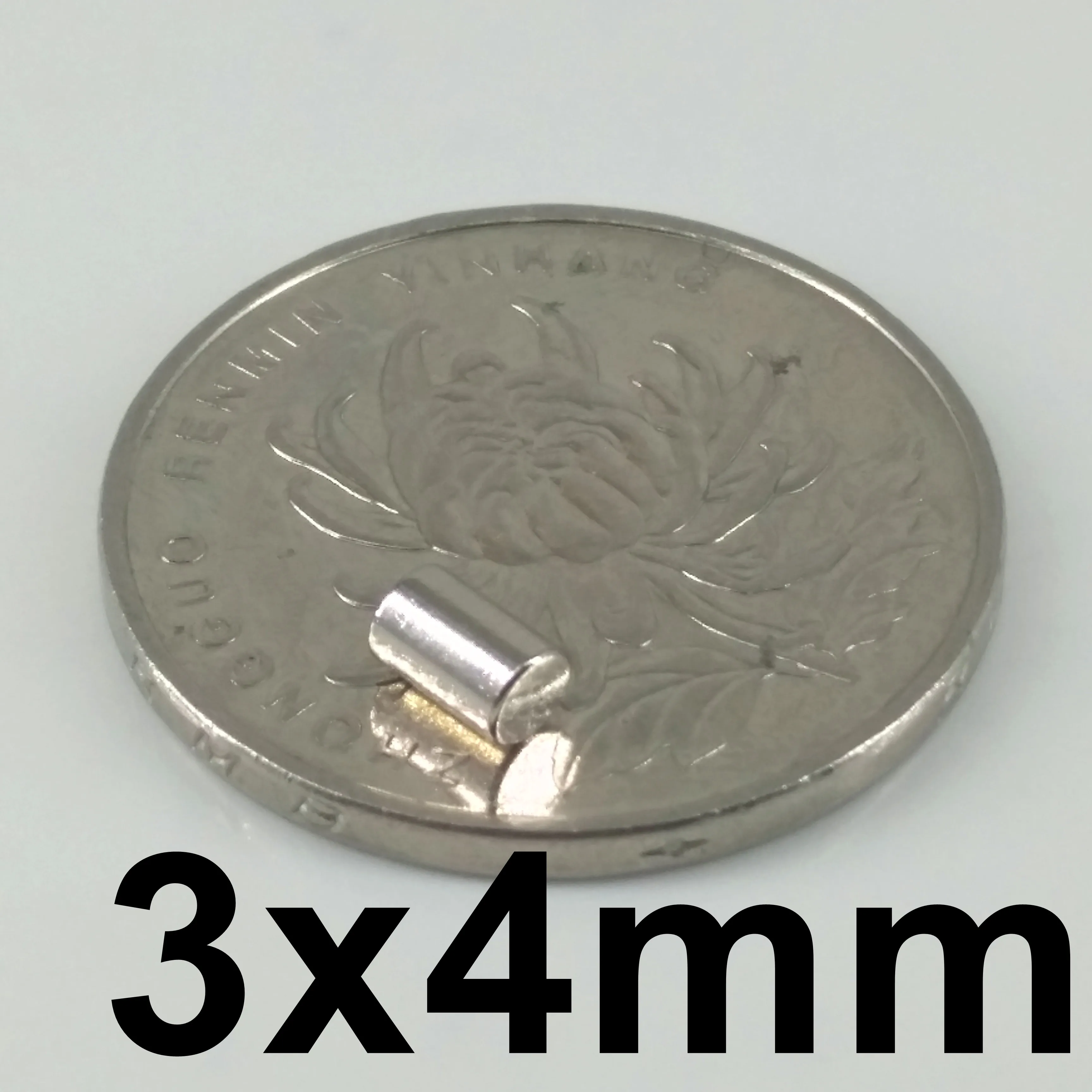 200 шт диск 3x4 мм n35 редкоземельный постоянный сильный магнит, неодимовые магниты оптом NdFeB магниты никель 3*4 мм