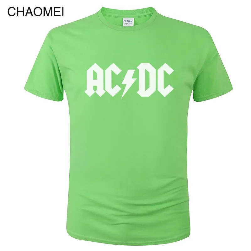 Camisetas AC DC хэви-метал, рок группа футболка мужские футболки AC/DC T Печать Повседневная футболка хип хоп короткий рукав хлопок топ C106 - Цвет: 22