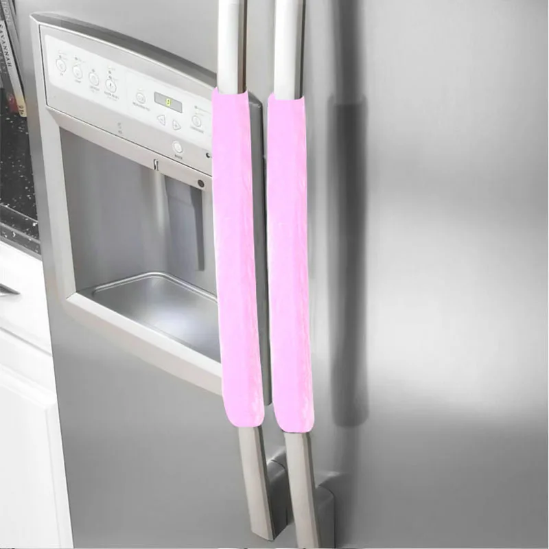 Высокий 1 пара защитный чехол для холодильника дверная ручка мягкая кухонная ручка холодильника Чехлы для капель пятен UEJ