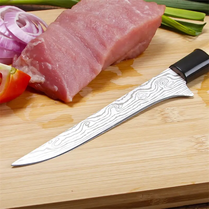 Нож для обвалки из нержавеющей стали, японская бритва, нож для нарезки мяса рыбы, нож для нарезки фруктов, овощей, слайсер, кухонные ножи шеф-повара