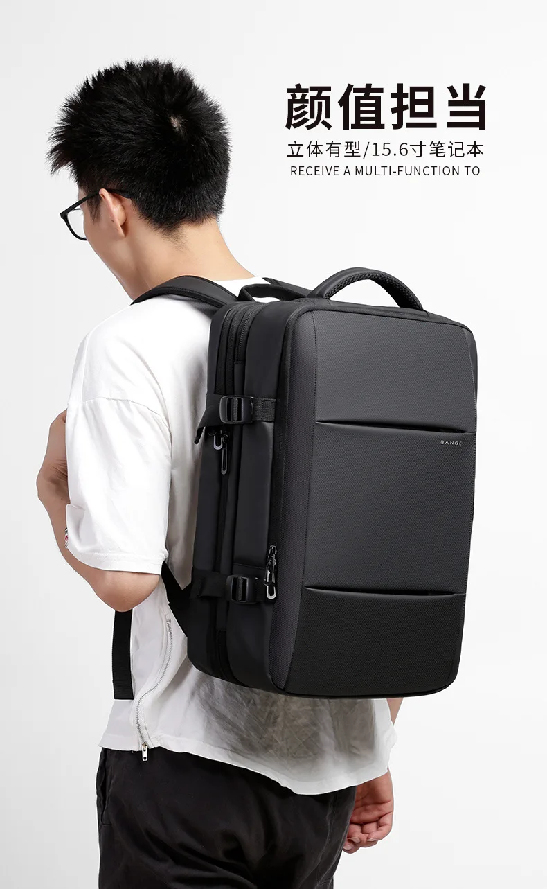

New Style Business Backpack Men's Travel Bag Waterproof Backpack Large-Volume-Expanded Capacity Men's Computer Backpack