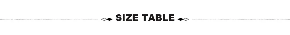 size table