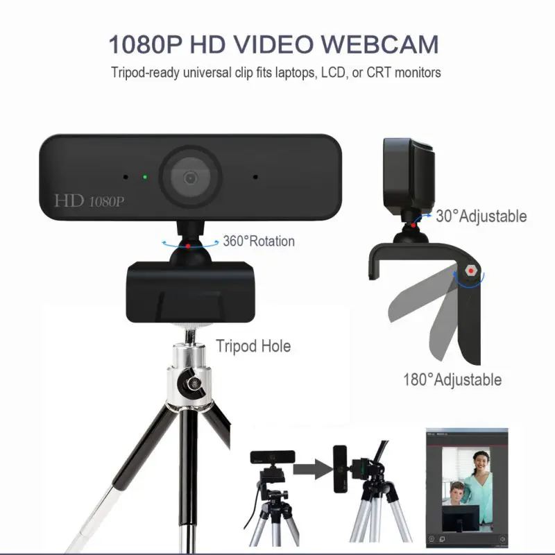 S1 1080P Веб-камера, встроенный микрофон, автофокус, Высококачественная веб-камера для видеозвонков, для ПК, ноутбука, компьютера, периферийная камера, Новинка