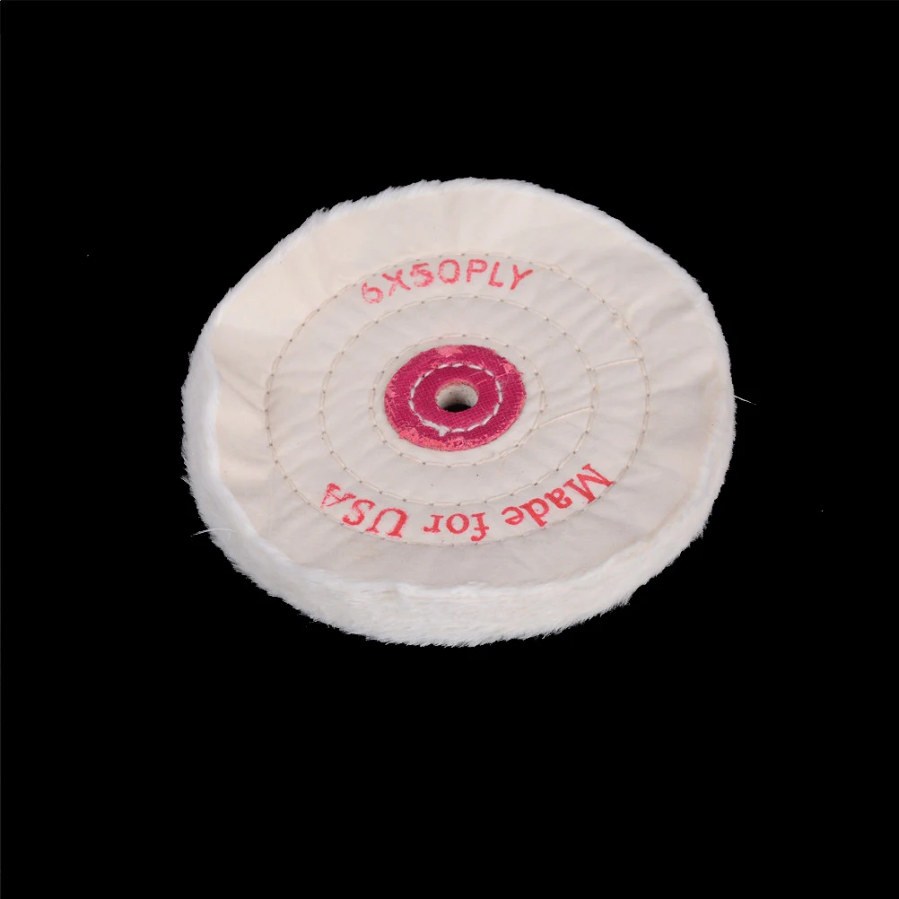 1PC Polish Grinder Pad Tool For Jewelry Wood Metal Polishing Abrasive Tools 6'' Cloth Buffing Wheel 1/2" Arbor Buffer |