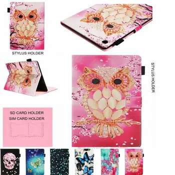 

Fashion painted Pu leather stand holder Cover Case For Huawei MediaPad M5 10.8 / 10 Pro CMR-AL09 CMR-W09 10.8 inch Tablet