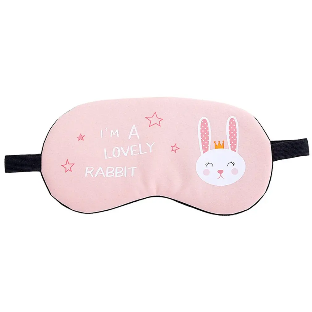 Pink rabbit Милая мультяшная маска для глаз, ледяная упаковка для животных, сумка для льда, тент из полиэстера и хлопка, горячая и холодная защитная маска для глаз, маска для сна - Цвет: Pink rabbit