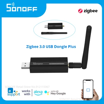 SONOFF Zigbee 3 0 USB ZBDongle Plus uniwersalny bezprzewodowy analizator bramy ZB interfejs USB przechwytywanie pakietu przez ZHA Zig bee 2MQTT tanie i dobre opinie CN (pochodzenie) Sonoff ZBDongle Plus