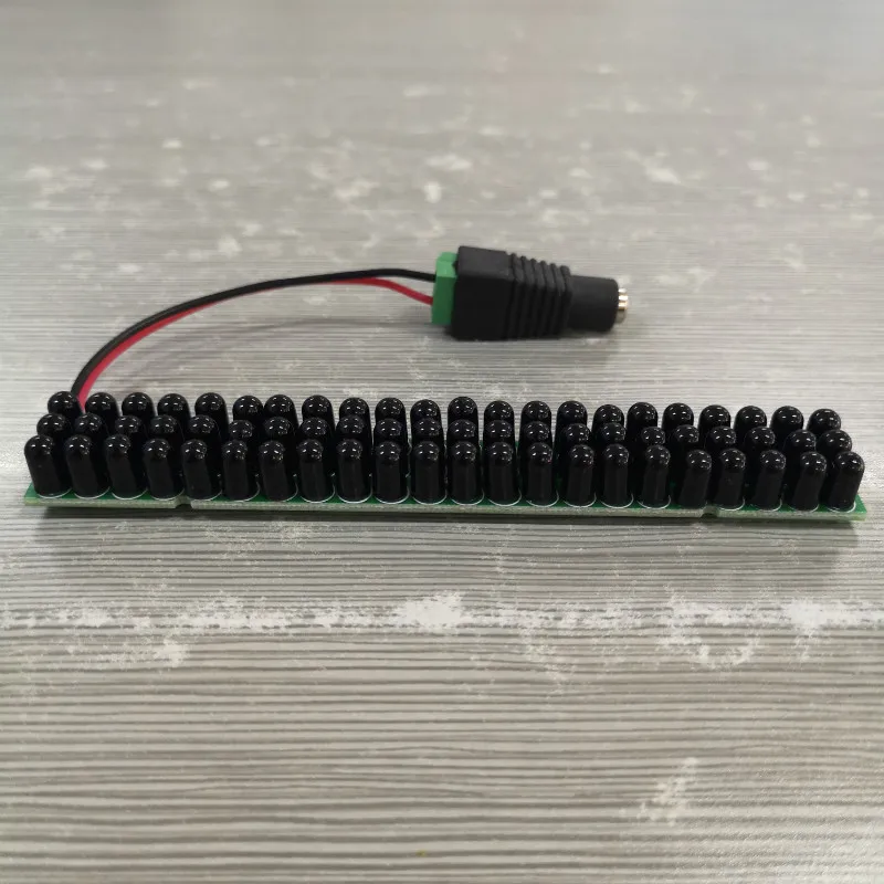 DC12V 940nm ИК-осветитель 66 шт. черный IR светодиодный s инфракрасный светодиодный светильник 90 градусов Мини cctv заполняющий светильник тип полосы безопасности