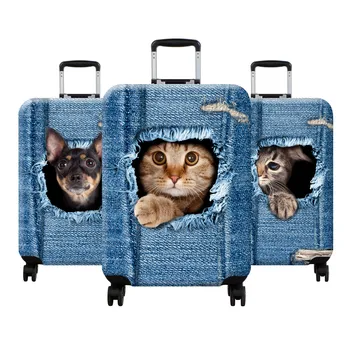 

Luggage cover cat in travel accessories Trolley travel suitcase baggage covers XL suitcase case protective for 18-32 inches