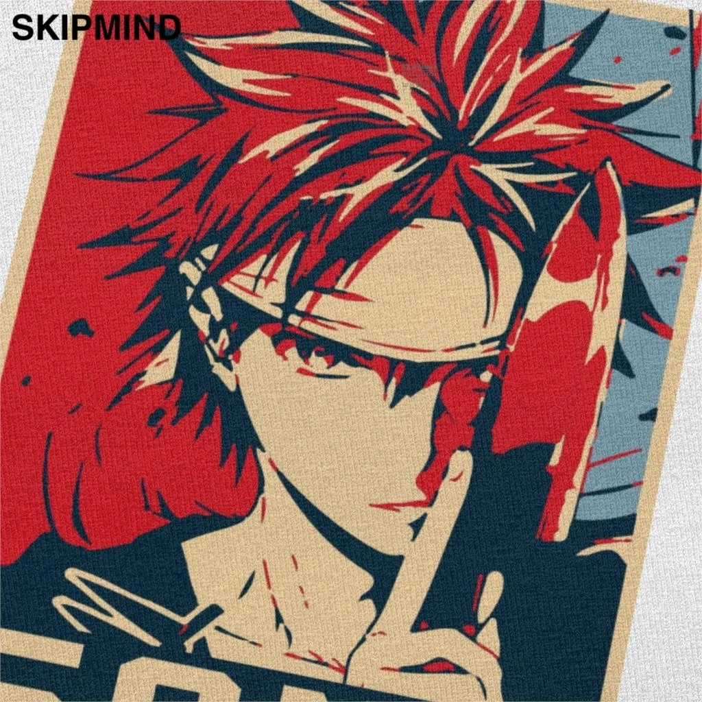 Потрясающая футболка Shokugeki No Soma Мужская с коротким рукавом рисунком Аниме Манга