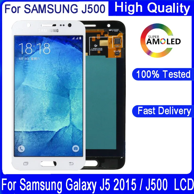 Оригинал 5 0 дюймов для SAMSUNG Galaxy J5 2016 J500 J500H J500FN J500F J500M SUPER AMOLED LCD сенсорный