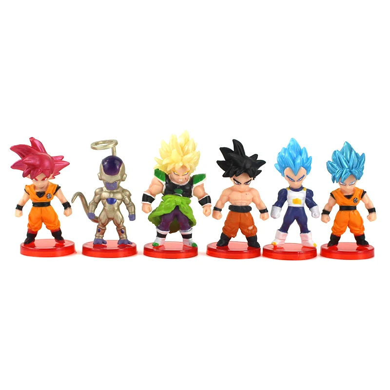 16 шт./лот фигурки Dragon Ball Z Сон Гоку Гохан Вегета стволы Buu Frieza Broly аниме модель DBZ игрушки
