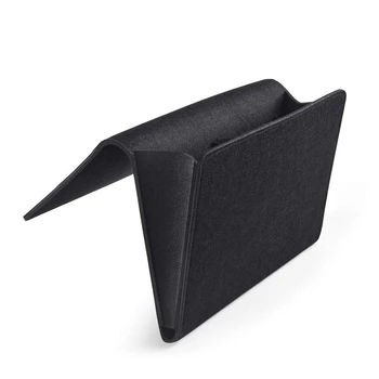 

Quality (Upgraded Version) Super Thick Felt Bedside Caddy Organizer for Phone, Remote, Magzine etc. Cardboard Inserted, Inside 2