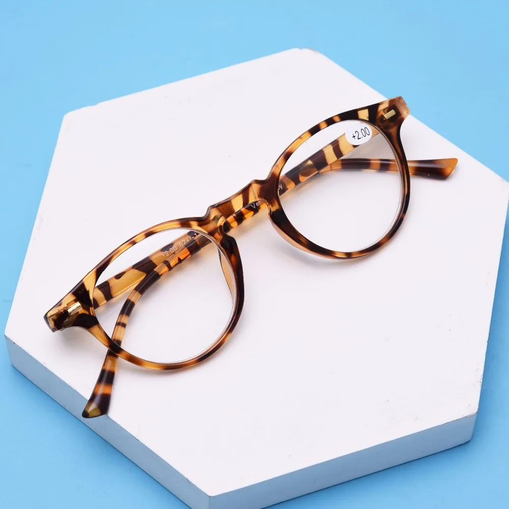 Леопардовые черные очки для чтения, в стиле ретро мужские и женские круглые очки для чтения женские пресбиопические Gafas Lunettes De lection+ 1,0+ 1,5+ 2,0